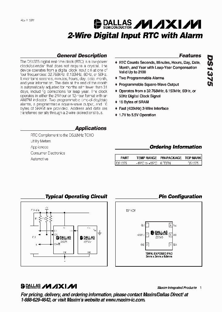 DS1375_883494.PDF Datasheet