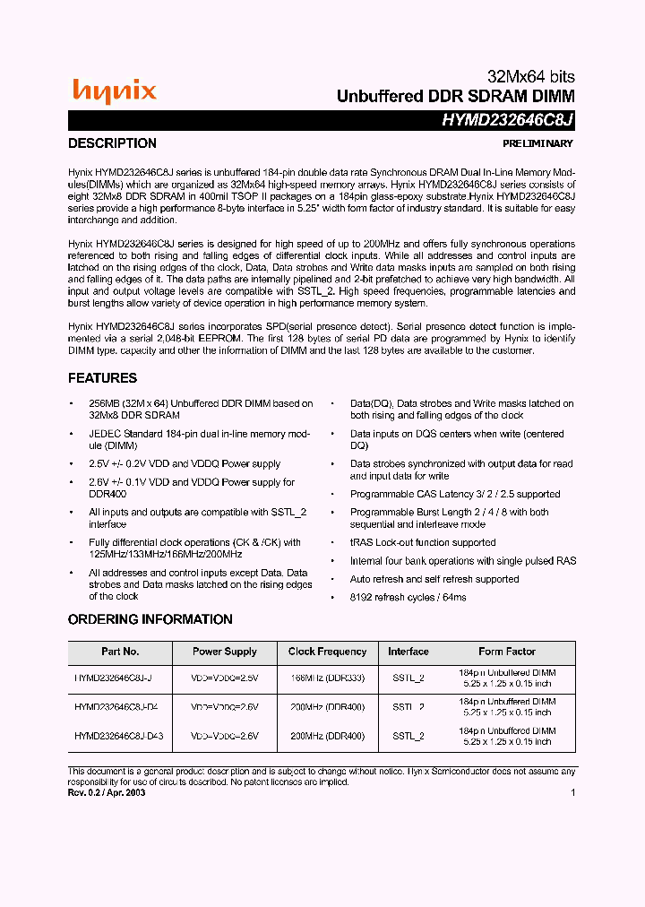 HYMD232646C8J-J_895821.PDF Datasheet