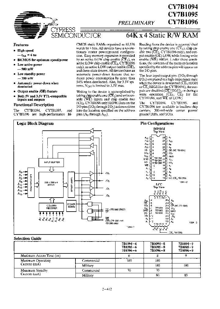 CY7B1096-8VC_643455.PDF Datasheet