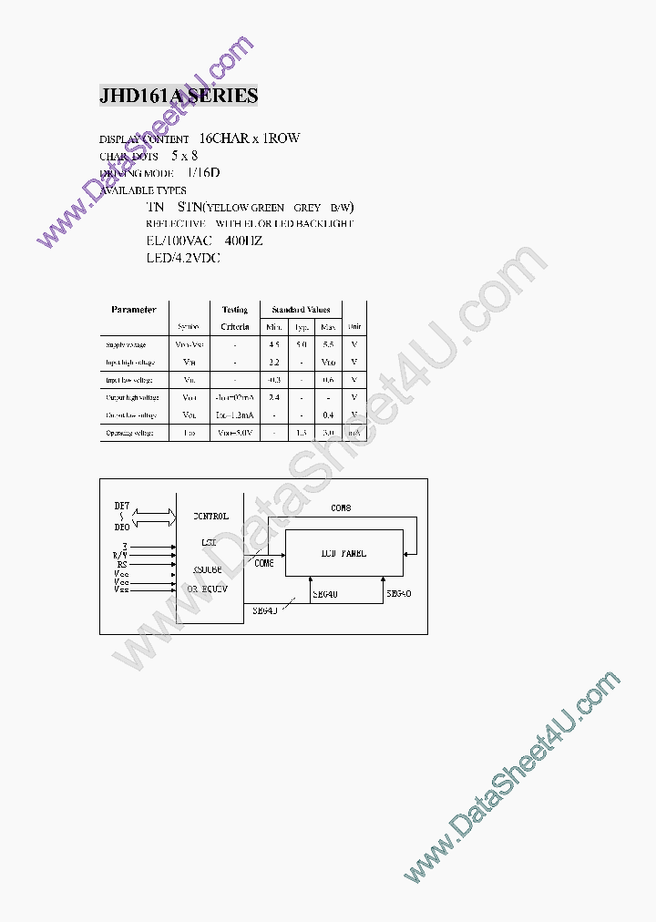 JHD161A_703756.PDF Datasheet