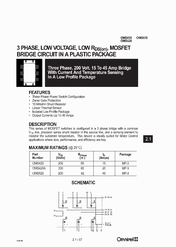 OMS420_644637.PDF Datasheet