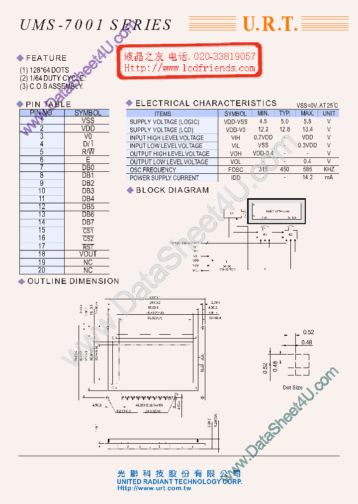 UMS-7001_740735.PDF Datasheet