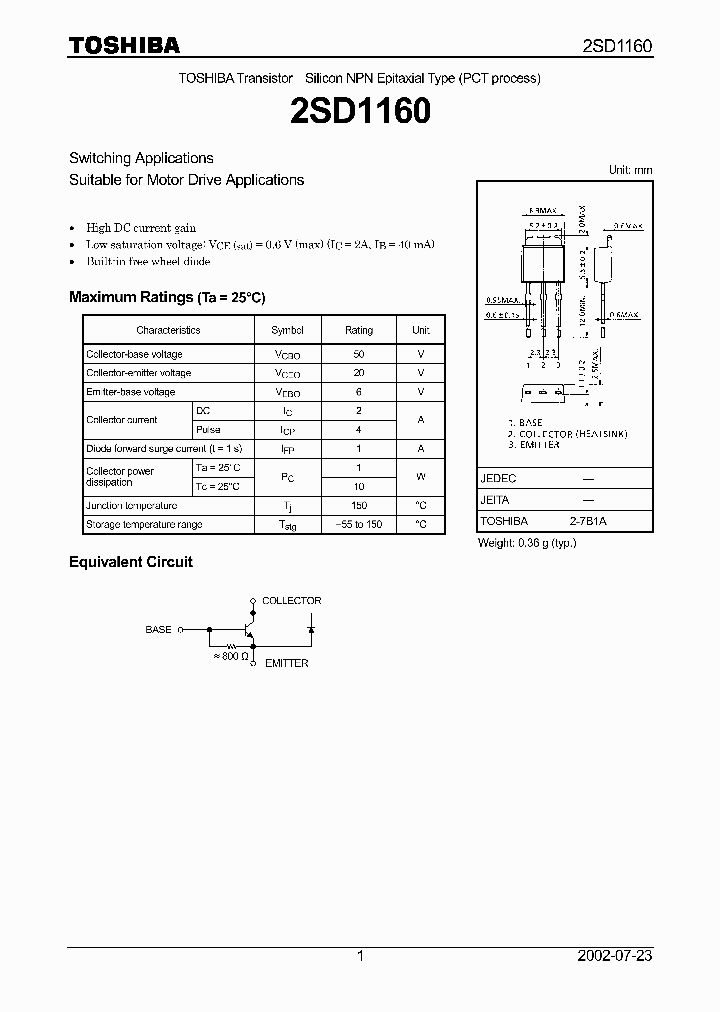 2SD1160_948572.PDF Datasheet