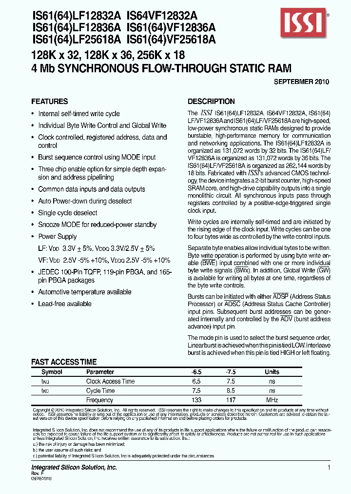 IS61LF12836A-75B2I-TR_671282.PDF Datasheet