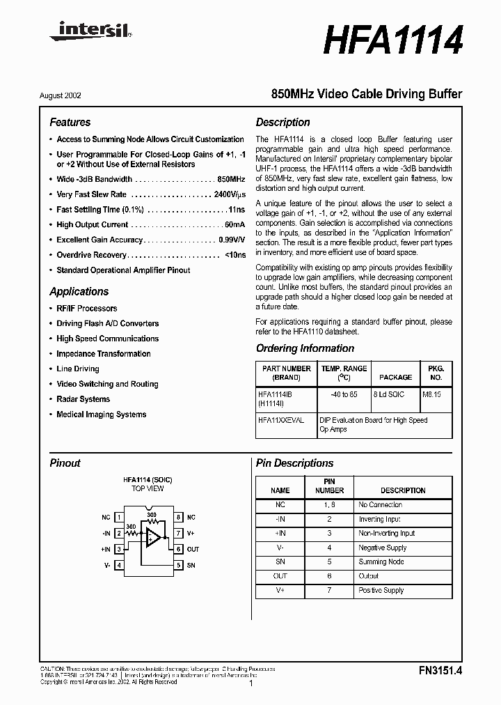 HFA1114_974566.PDF Datasheet