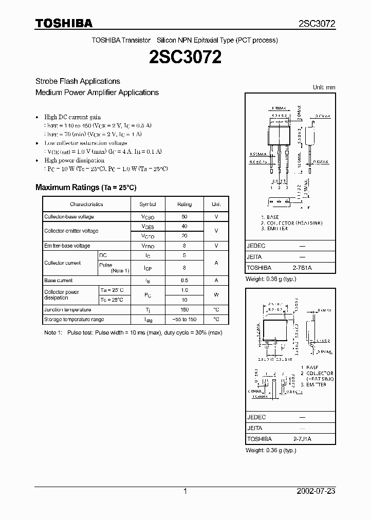 2SC3072_981003.PDF Datasheet