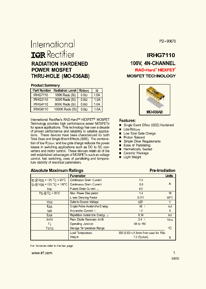 IRHG7110_689897.PDF Datasheet