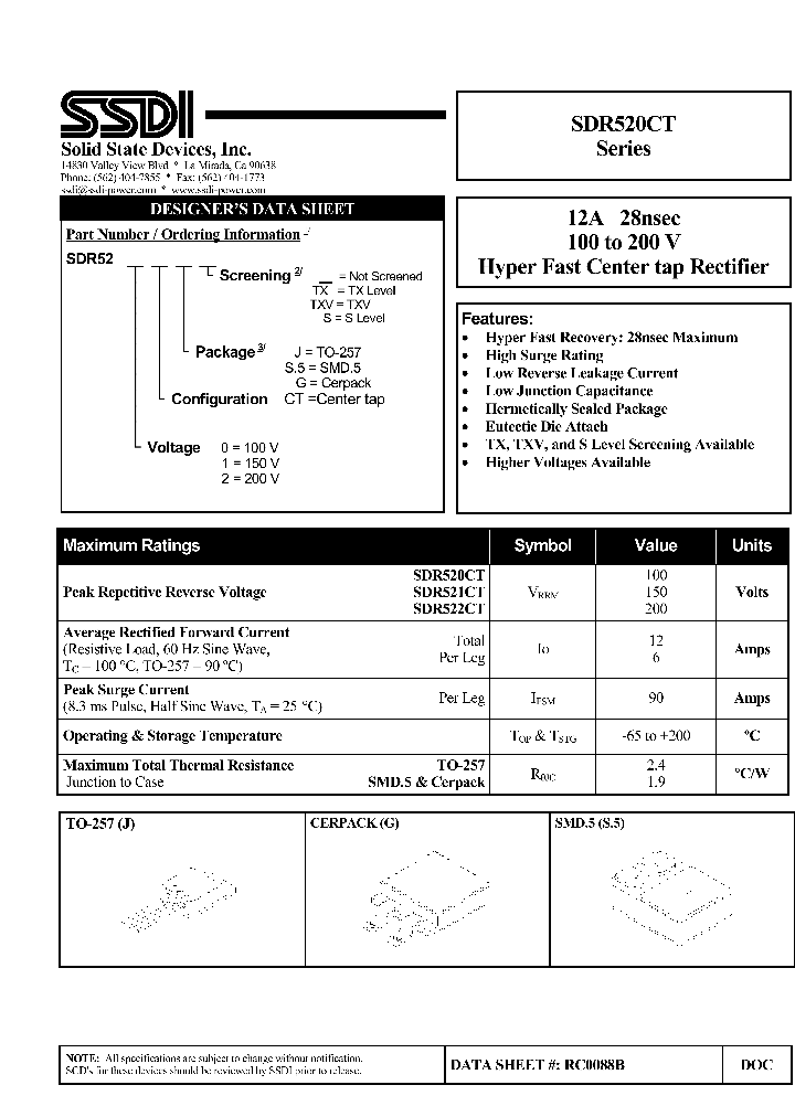 SDR522CTS5S_691671.PDF Datasheet