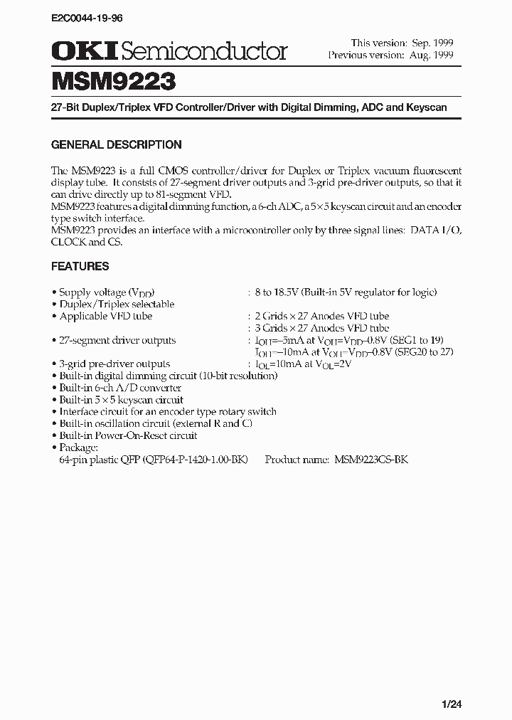 MSM9223_693805.PDF Datasheet