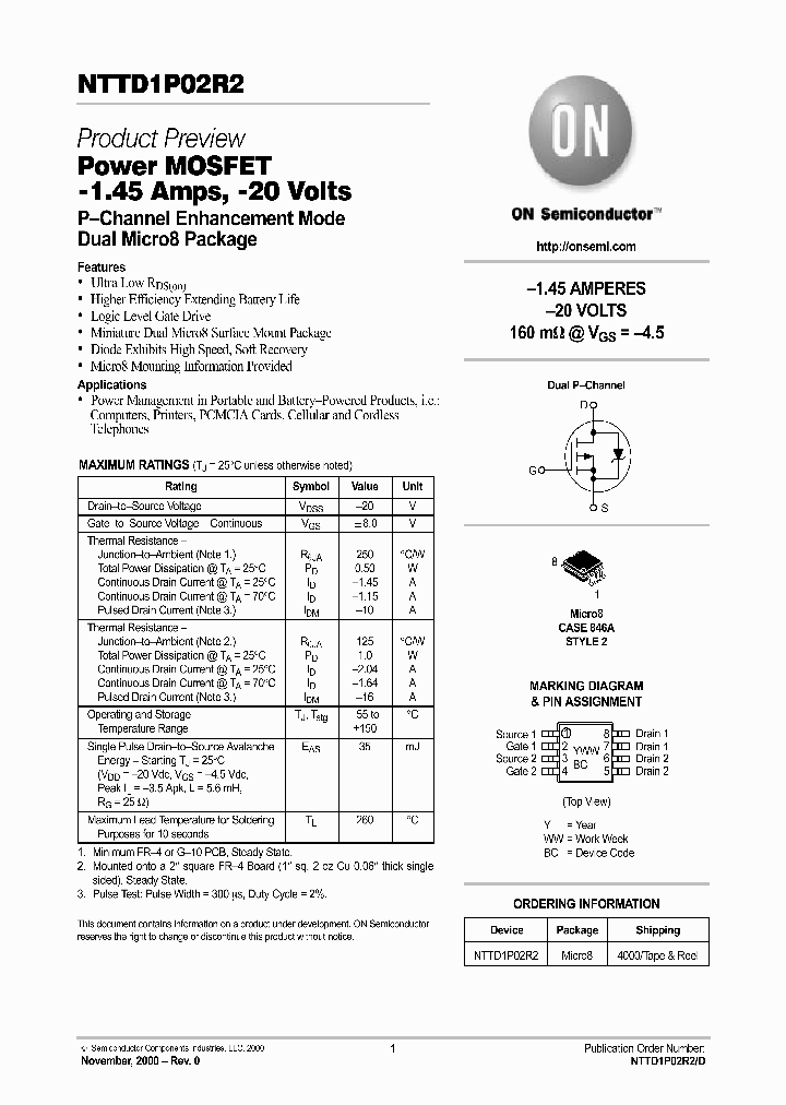 NTTD1P02R2-D_1024186.PDF Datasheet