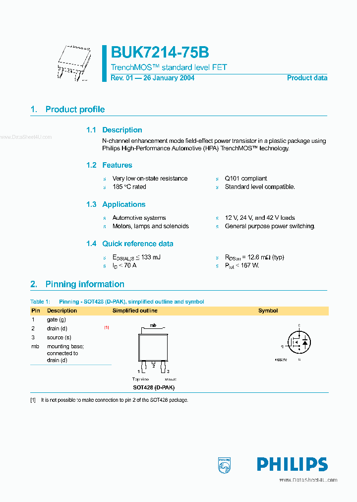 BUK7214-75B_833853.PDF Datasheet