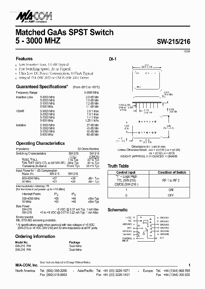 SW-215_844842.PDF Datasheet