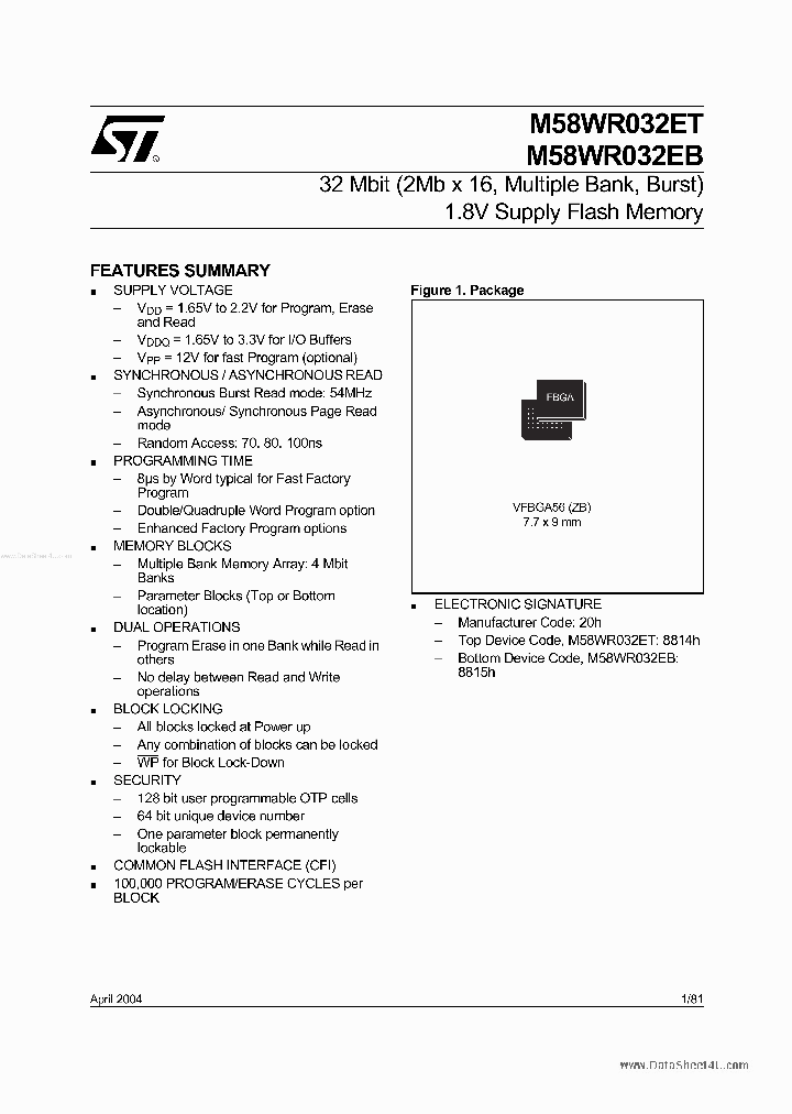 M58WR032EB_856485.PDF Datasheet