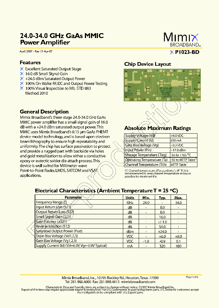 XP1023-BD-EV1_719031.PDF Datasheet