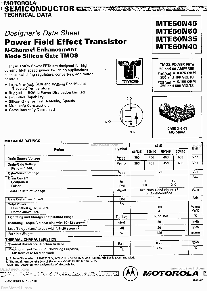 MTE50N50_871938.PDF Datasheet