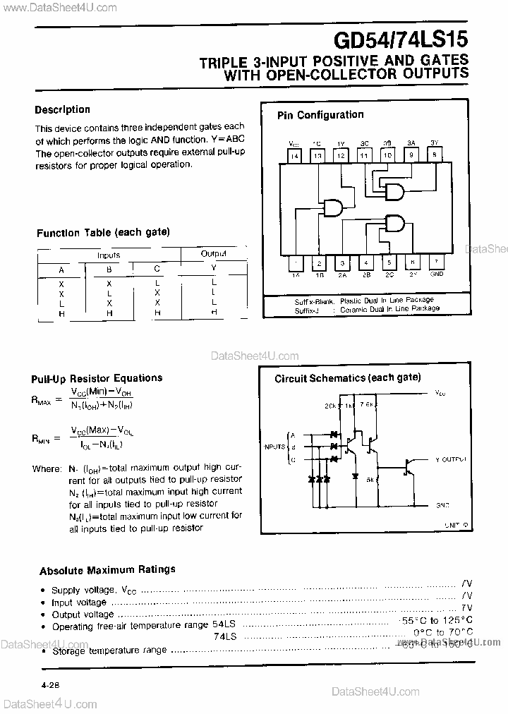 GD74LS15_872905.PDF Datasheet