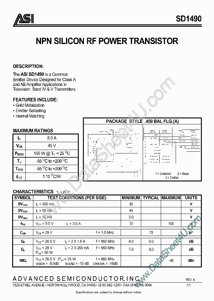 SD1490_880967.PDF Datasheet