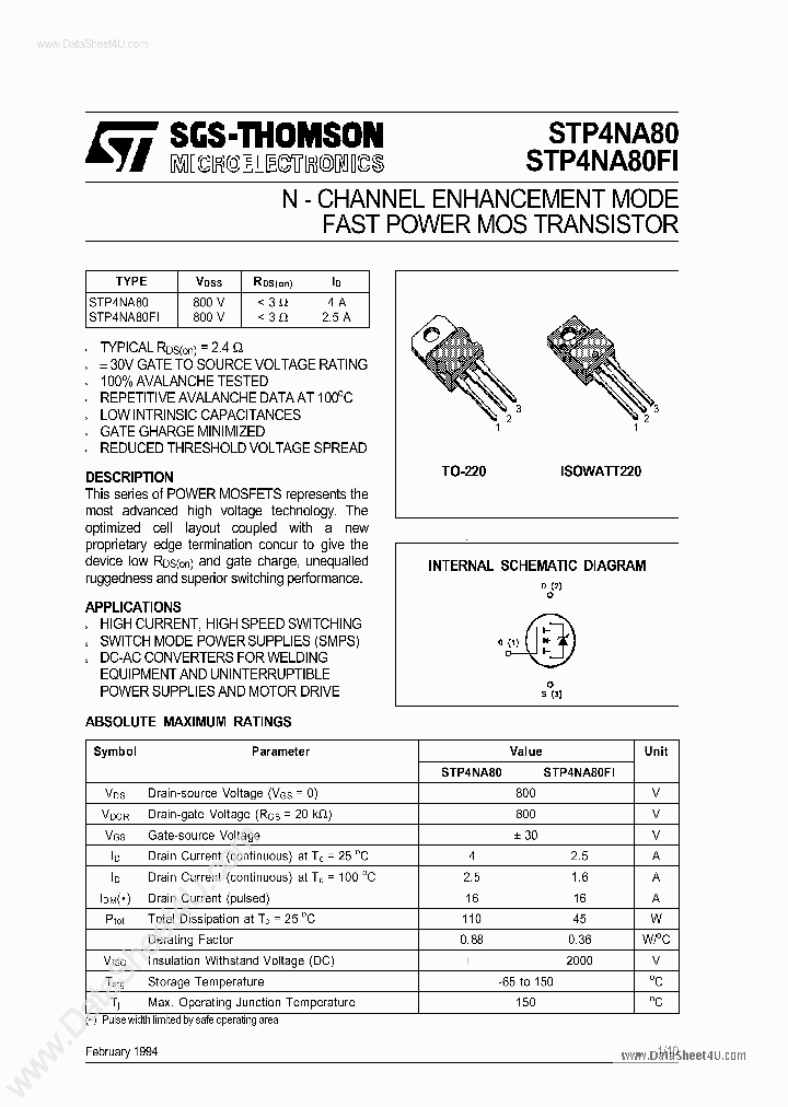 P4NA80FI_885893.PDF Datasheet