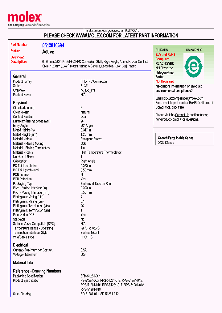 51281-0694_1199472.PDF Datasheet