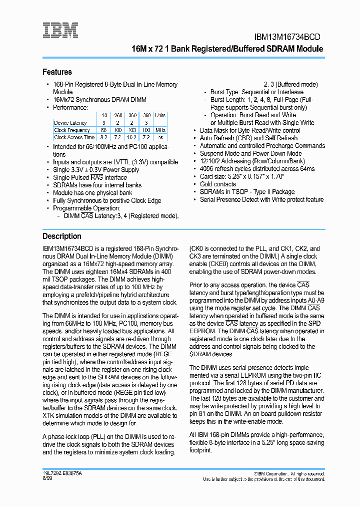 IBM13M16734BCD_735851.PDF Datasheet