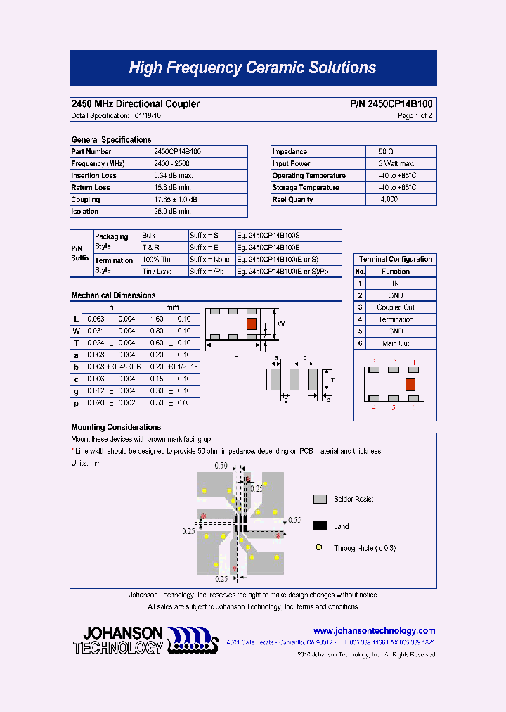 2450CP14B100EPB_1208397.PDF Datasheet