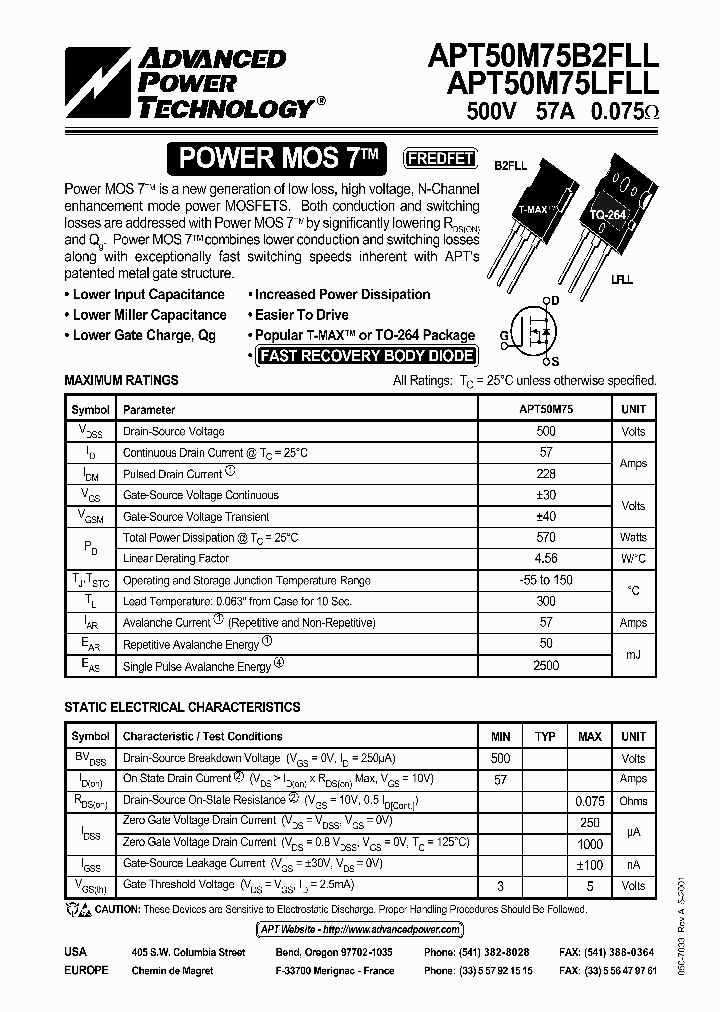 APT50M75B2FLL_1233725.PDF Datasheet