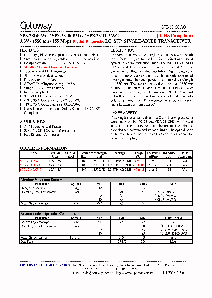 SPS-33100WG08_1212511.PDF Datasheet