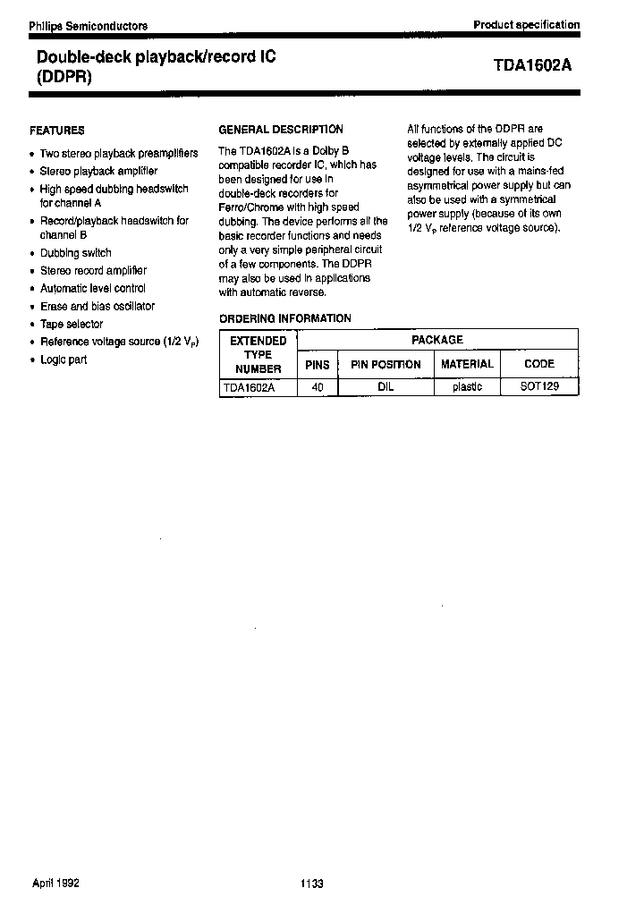 TDA1602A_1244796.PDF Datasheet