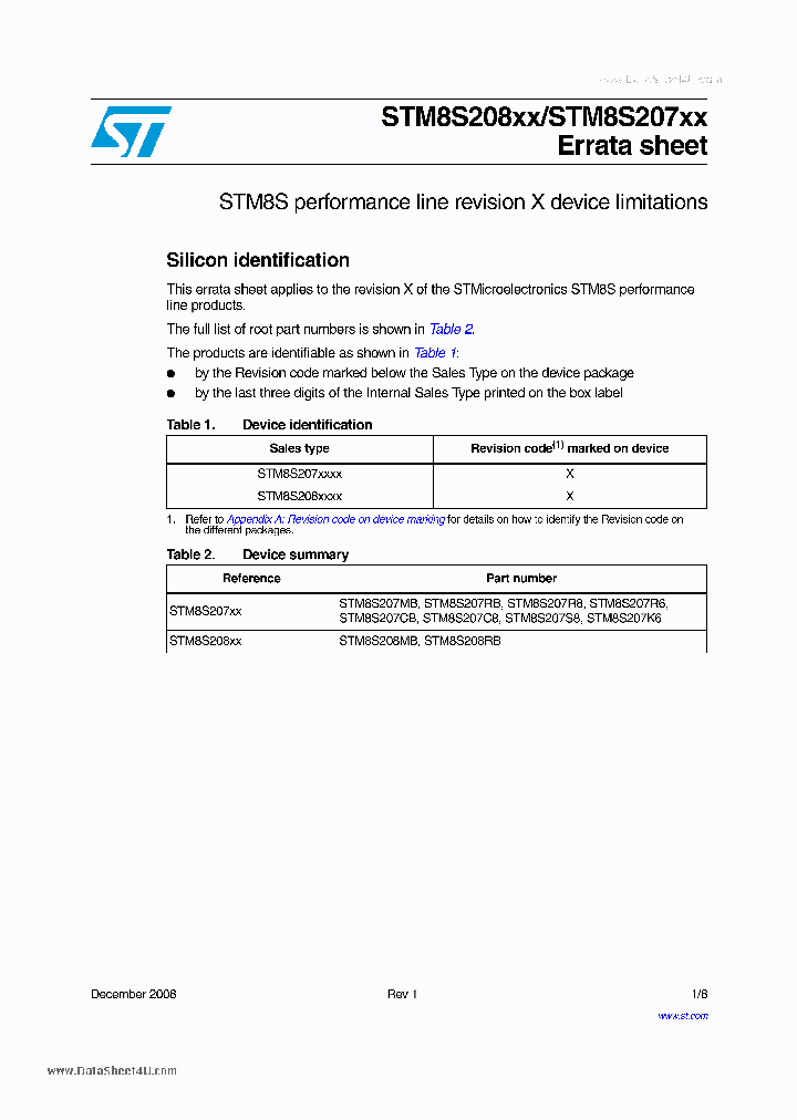 STM8S208XX_931072.PDF Datasheet