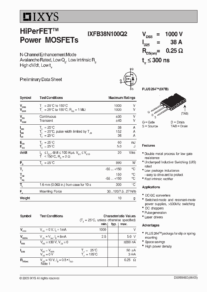 IXFB38N100Q2_1311886.PDF Datasheet