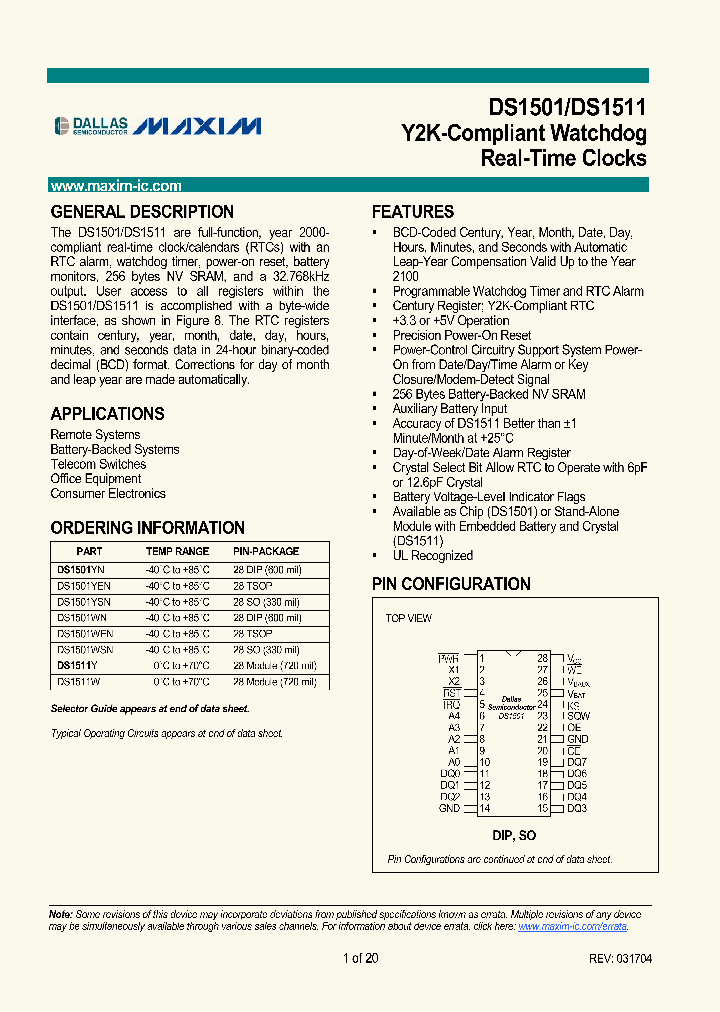 DS1511_931937.PDF Datasheet