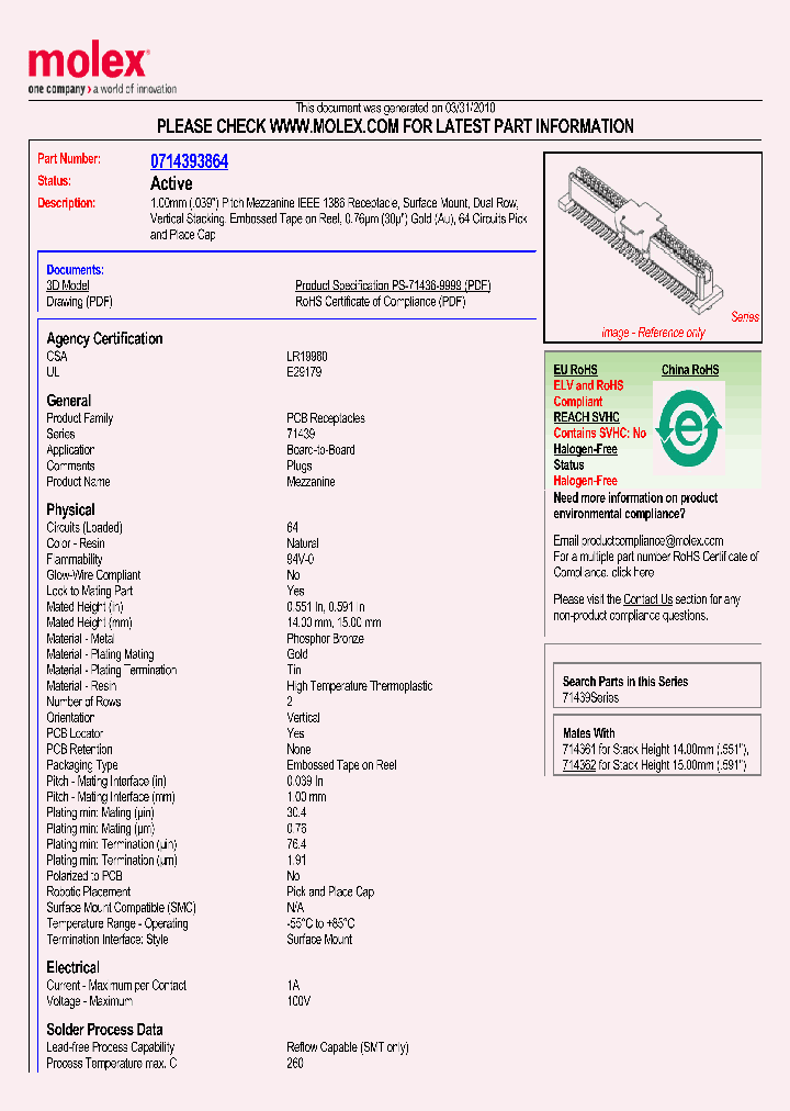 71439-3864_1313202.PDF Datasheet