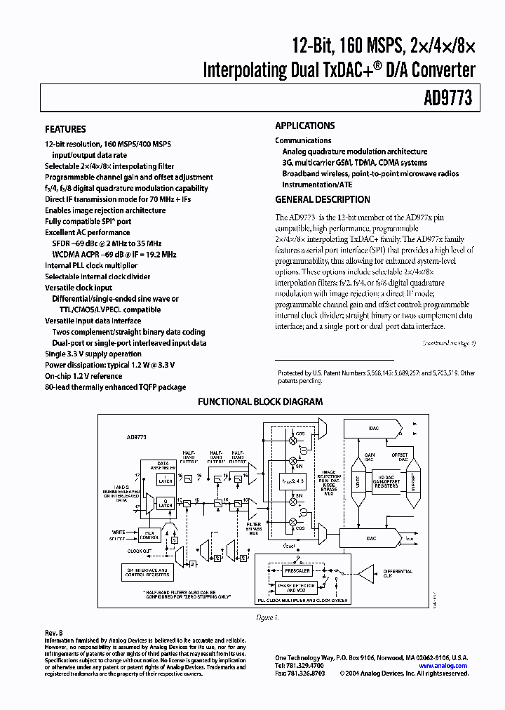 AD9773BSV_1318589.PDF Datasheet