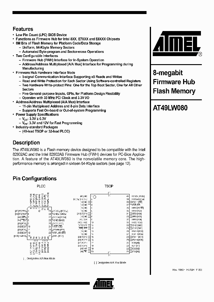 AT49LW080_1338009.PDF Datasheet