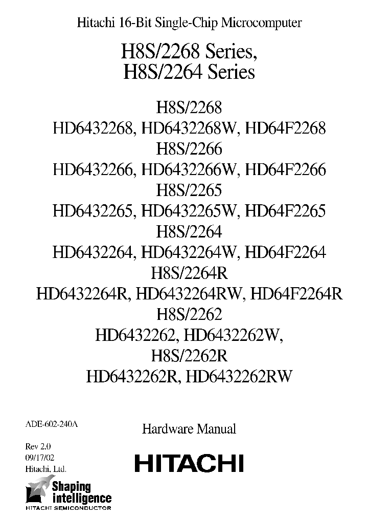 HD64F2266TF20_788425.PDF Datasheet