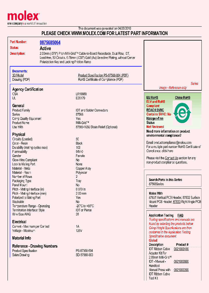 87568-5064_1340630.PDF Datasheet