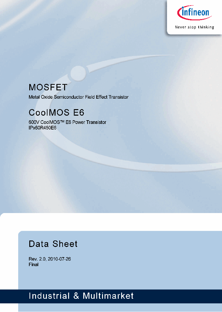 IPD60R450E6_1373338.PDF Datasheet