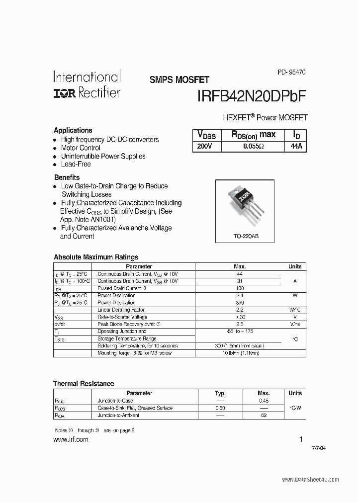 IRFB42N20DPBF_1228851.PDF Datasheet