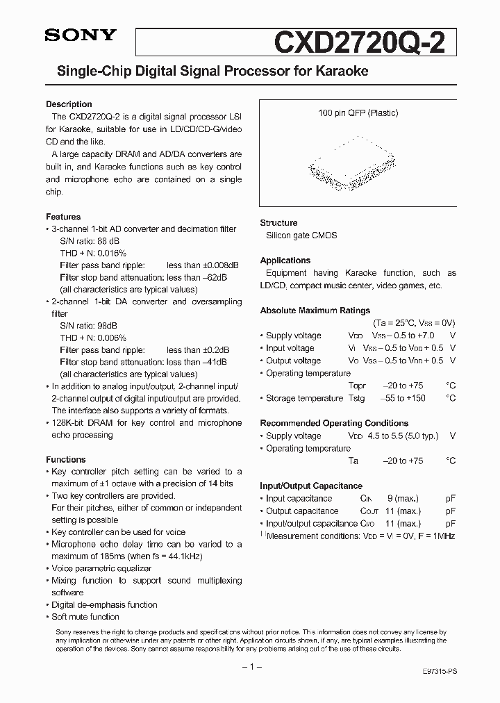 CXD2720Q-2_1413993.PDF Datasheet