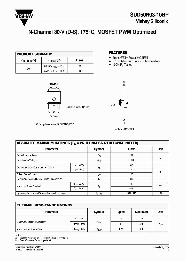 SUD50N03-10BP_1404597.PDF Datasheet