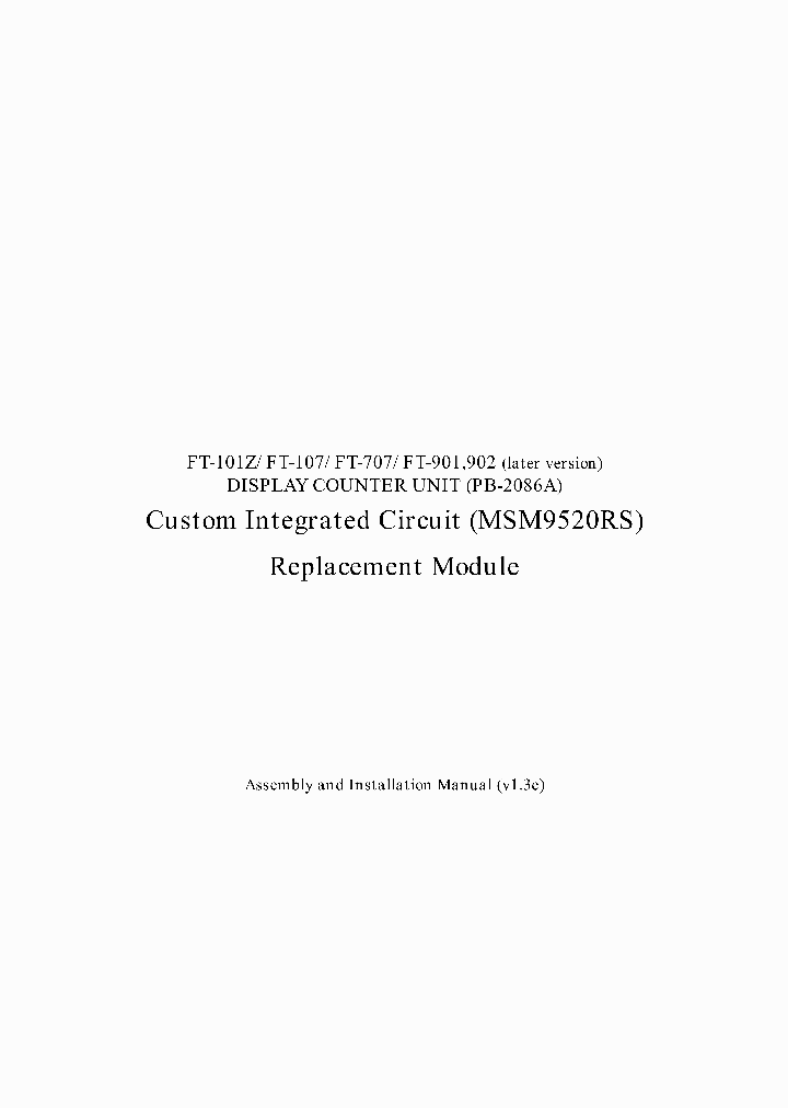 MSM9520RS_1239917.PDF Datasheet