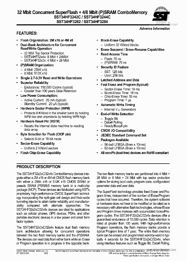 SST34HF3282_1253048.PDF Datasheet