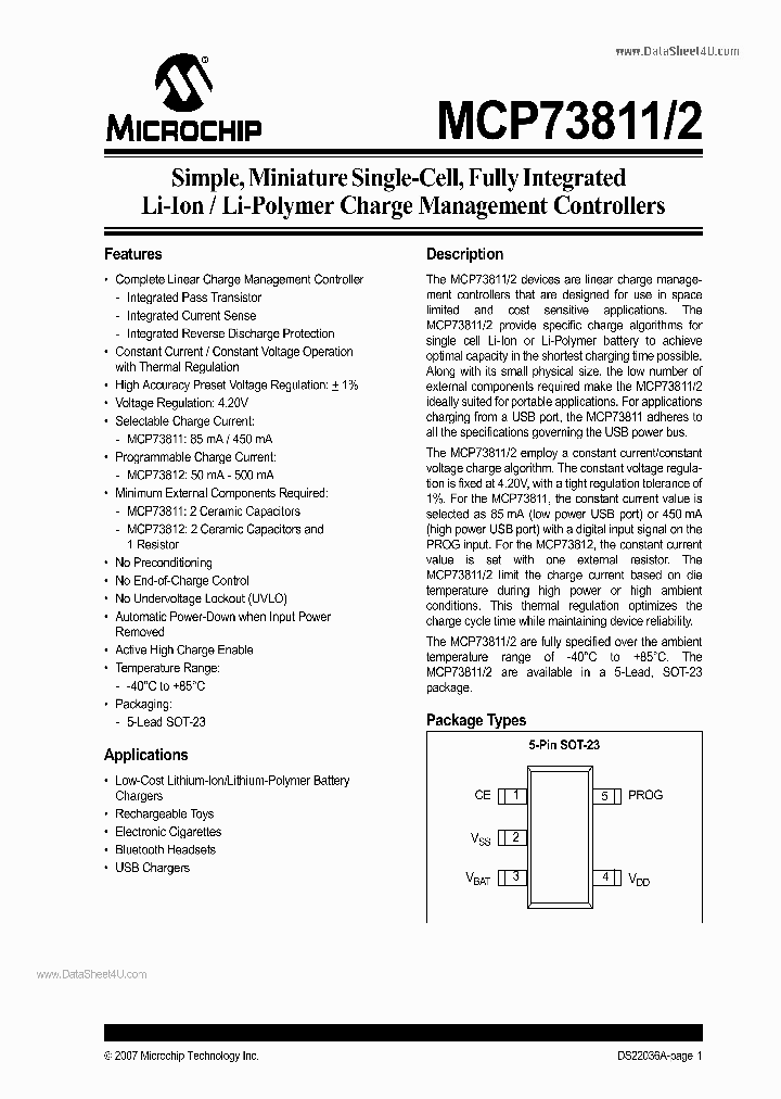 MCP73812_1266650.PDF Datasheet