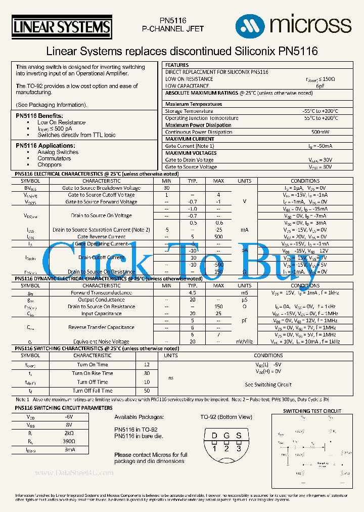 PN5116_1298359.PDF Datasheet