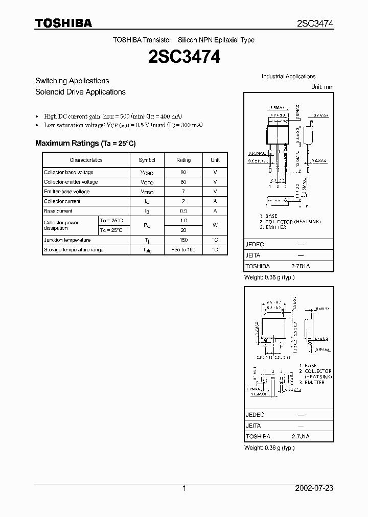 2SC3474_1431000.PDF Datasheet