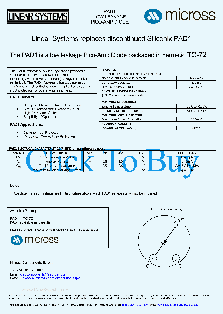 PAD1_1296355.PDF Datasheet