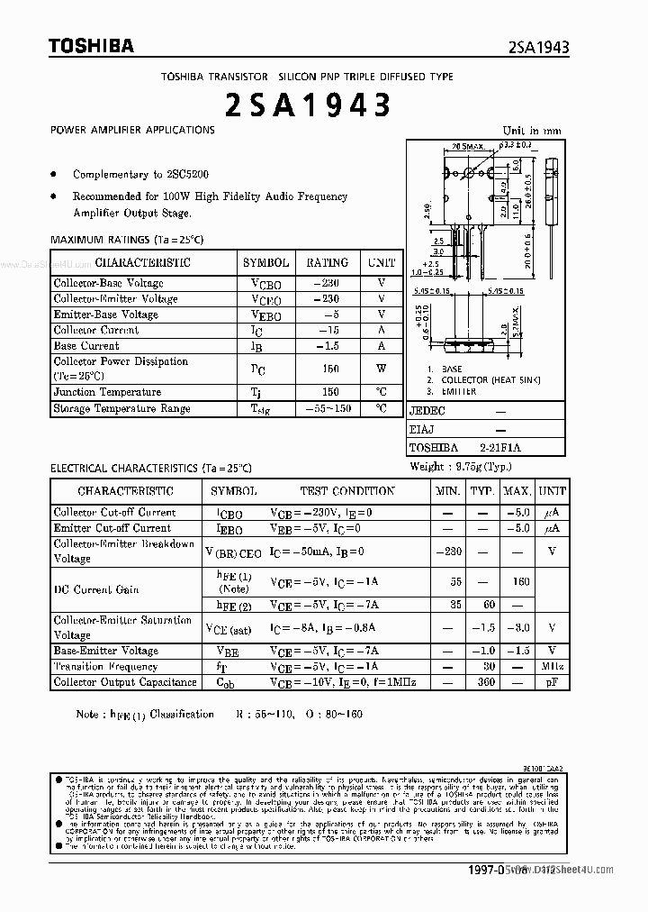 A1943_1377541.PDF Datasheet