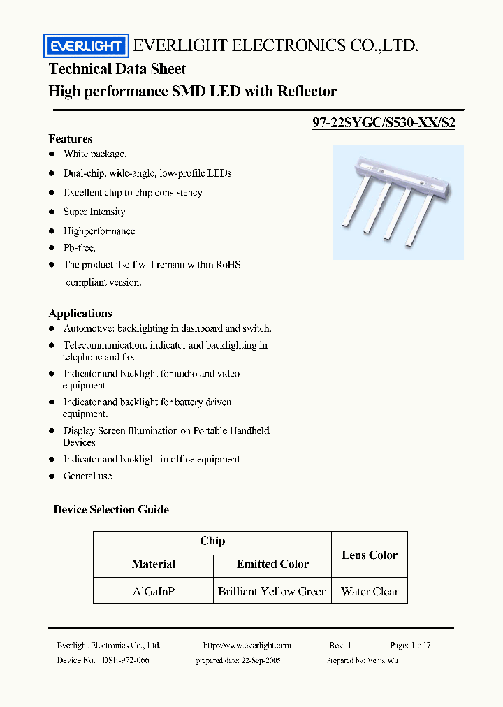 97-22SYGCS530-XXS2_1444406.PDF Datasheet