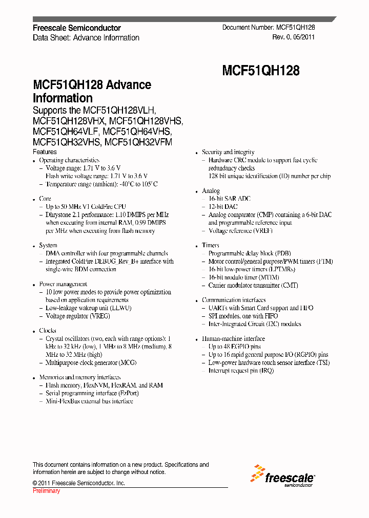 MCF51QH128_1445280.PDF Datasheet