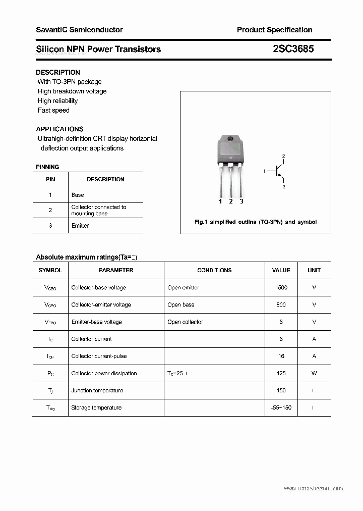 2SC3685_1414545.PDF Datasheet